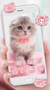 Cute, Kawaii Kitty Cat Theme & Live Wallpaper screenshot 2