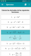 Tabla de derivadas screenshot 4