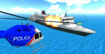 Police Helicopter City Flying screenshot 5