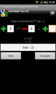 Trinomial Factoring Free screenshot 3