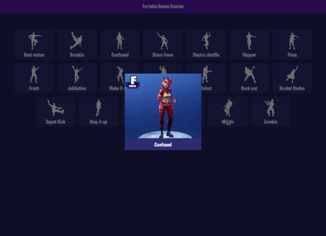 Dance Emotes For Fortnite 0 16 Download Apk For Android Aptoide - roblox emote dances signature shuffle loaction
