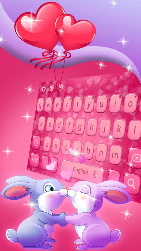 Cute Romantic Bunny In Love Emoji Keyboard Telecharger Apk Android Aptoide