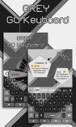 Grey GO Keyboard Theme screenshot 4