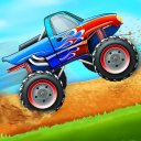 Kids Monster Truck Uphill Racing Game