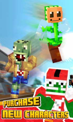3d Blocks Skins Running Plants Vs Zombies Run Fun Games 10 - plants vs zombies models roblox
