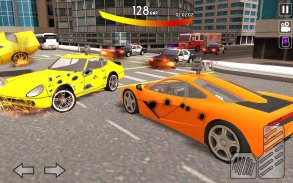 Sports Car Shooting Simulator: Drift Chase racing screenshot 0