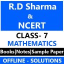 RD Sharma & NCERT Class 7 Math Solution - OFFLINE