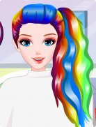 Rainbow Hairstyle Hairdresser screenshot 1