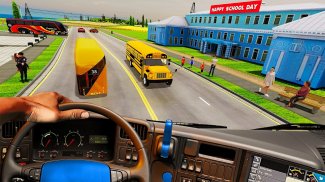 City School Bus Driving Sim:3D screenshot 1