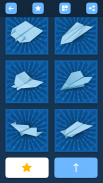 Origami uçan kağıt uçaklar: adım adım kılavuz screenshot 7