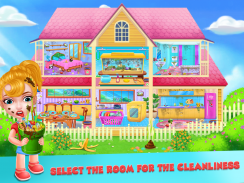 الحفاظ على منزلك نظيفة-لعبة تنظيف المنزل الفتيات screenshot 0