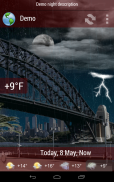 Animated Weather Widget, Clock screenshot 6