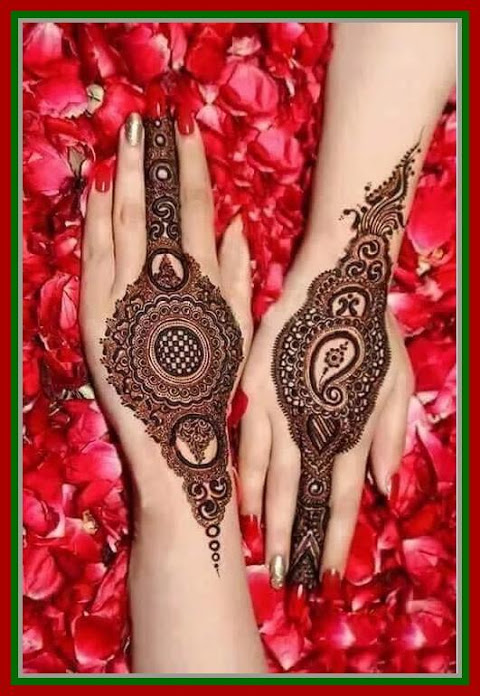 Beautiful circle mehndi design, beautiful Gol tikki mehndi design for  beginners, latest design for back hand, #madhvirashmi | Beautiful circle mehndi  design, beautiful Gol tikki mehndi design for beginners, latest design for