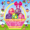 Easter Bunny Egg Jigsaw Puzzle Family Game Icon