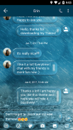 SMS Messages Bubble Rain Theme screenshot 4