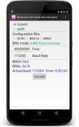 Microchip UART baud calculator screenshot 0