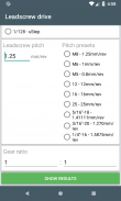 StepperMillimeter calculator screenshot 1