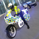 Police Bike Chase City Driving Icon