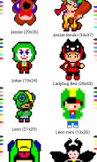 How to draw pixel characters screenshot 3