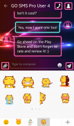 GO SMS Pro neonowych kolorach screenshot 3