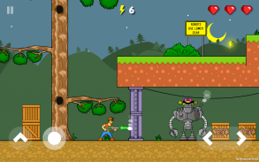 High Voltage 2D — Robots Attack Battle Platformer screenshot 3
