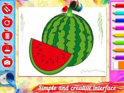 Drawing populer fruits for kid screenshot 1