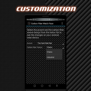 Carbon Fiber Dark Watch Face screenshot 2