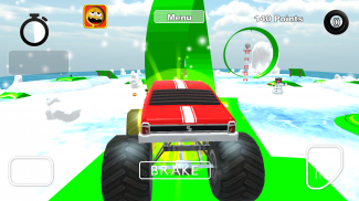 Snow Car Race & Stunts Extreme by Kaufcom screenshot 1