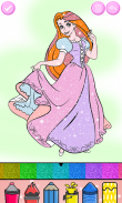 Princess Coloring Book Glitter screenshot 3