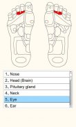 Reflexology foot massage chart screenshot 0