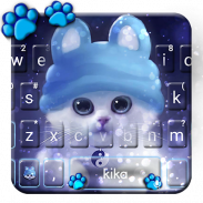 Tema Keyboard Kitty Hat screenshot 4