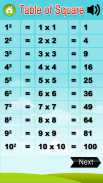 Maths: Tables, Formulas, Squ.. screenshot 3