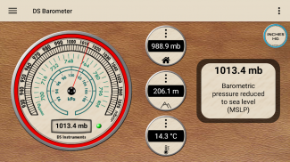 बैरोमीटर - अल्टीमीटर और मौसम की जानकारी screenshot 6