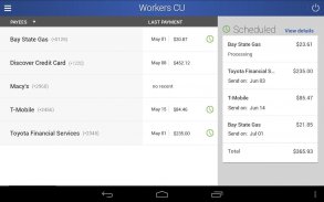 Workers CU Mobile Banking screenshot 0