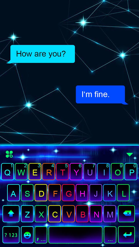 led keyboard theme