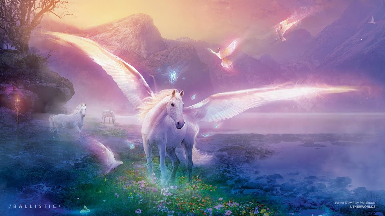 Mystical Unicorn & Floral Live Wallpaper - free download