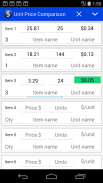 Unit Price Comparison screenshot 3