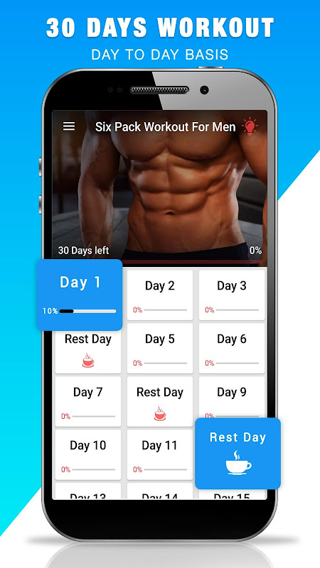 Six pack workout online at home for men