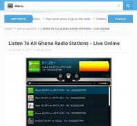 Ghana Sky Web & Radio Stations screenshot 1