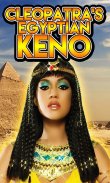 Cleopatra's Egyptian Keno - Fun Free Game screenshot 1