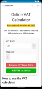 Online VAT Calculator screenshot 0