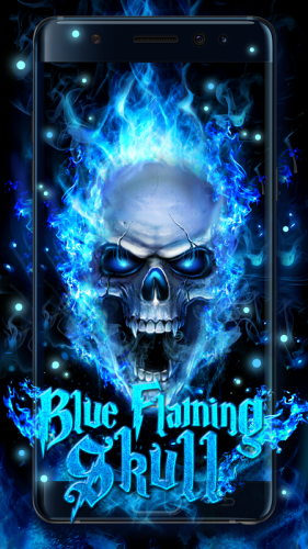 Blue Fire Skull Live Wallpaper 2.2.4