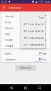 Body Fat Calculator screenshot 1