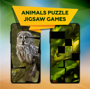 Cute animals jigsaw puzzle games 🐼🐟🐤 screenshot 3