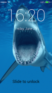 Great White Sharks Slide To Unlock Lock Screen screenshot 5