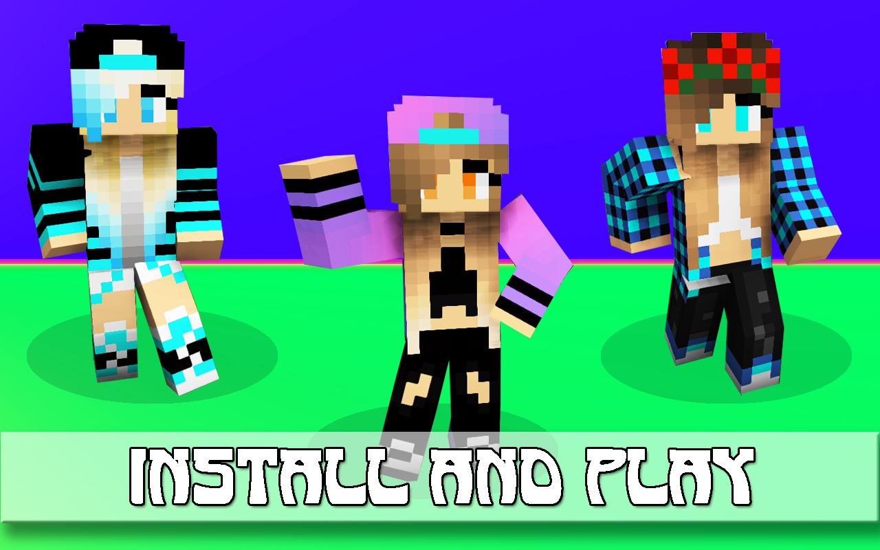 Novas Skins de meninas para minecraft::Appstore for Android