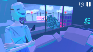 Midnight Waves - Study, Chill - Interactive LoFi screenshot 2