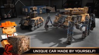 Blocky Cars - Trò chơi Xe tăng screenshot 2