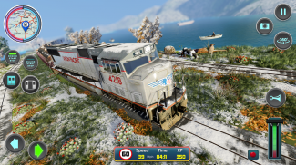 ville train chauffeur simulateur 2019 train Jeux screenshot 0