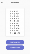 جدول الضرب - تعلم الرياضيات screenshot 3